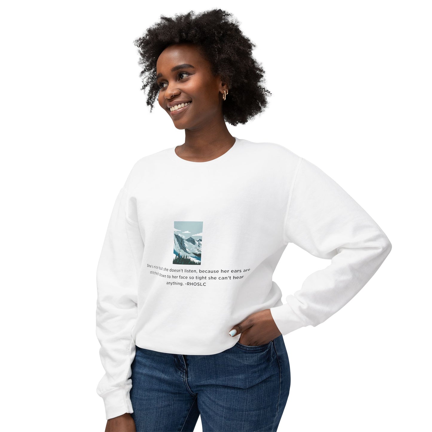 Salt Lake City Lightweight Crewneck Sweatshirt - Real Housewives Design