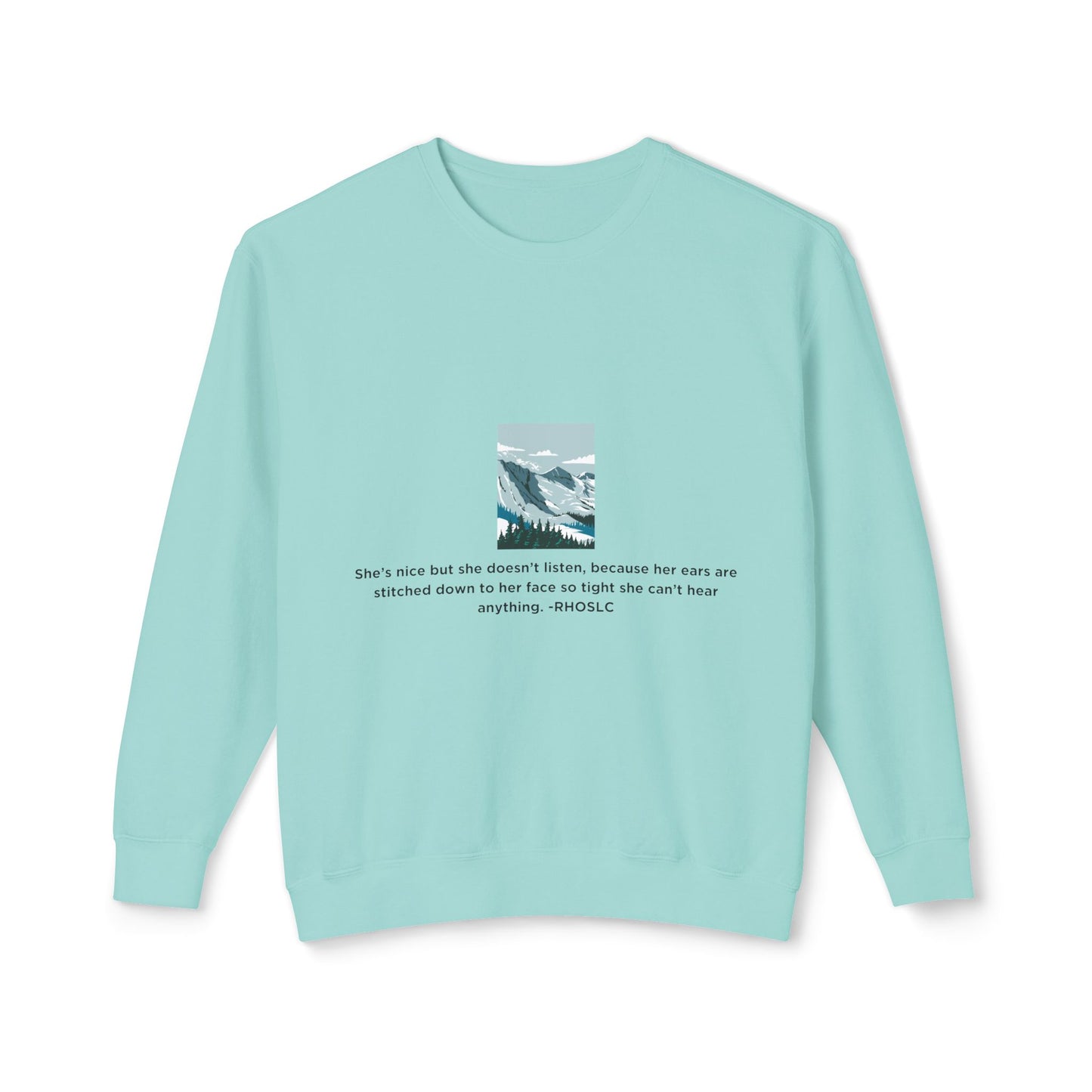 Salt Lake City Lightweight Crewneck Sweatshirt - Real Housewives Design
