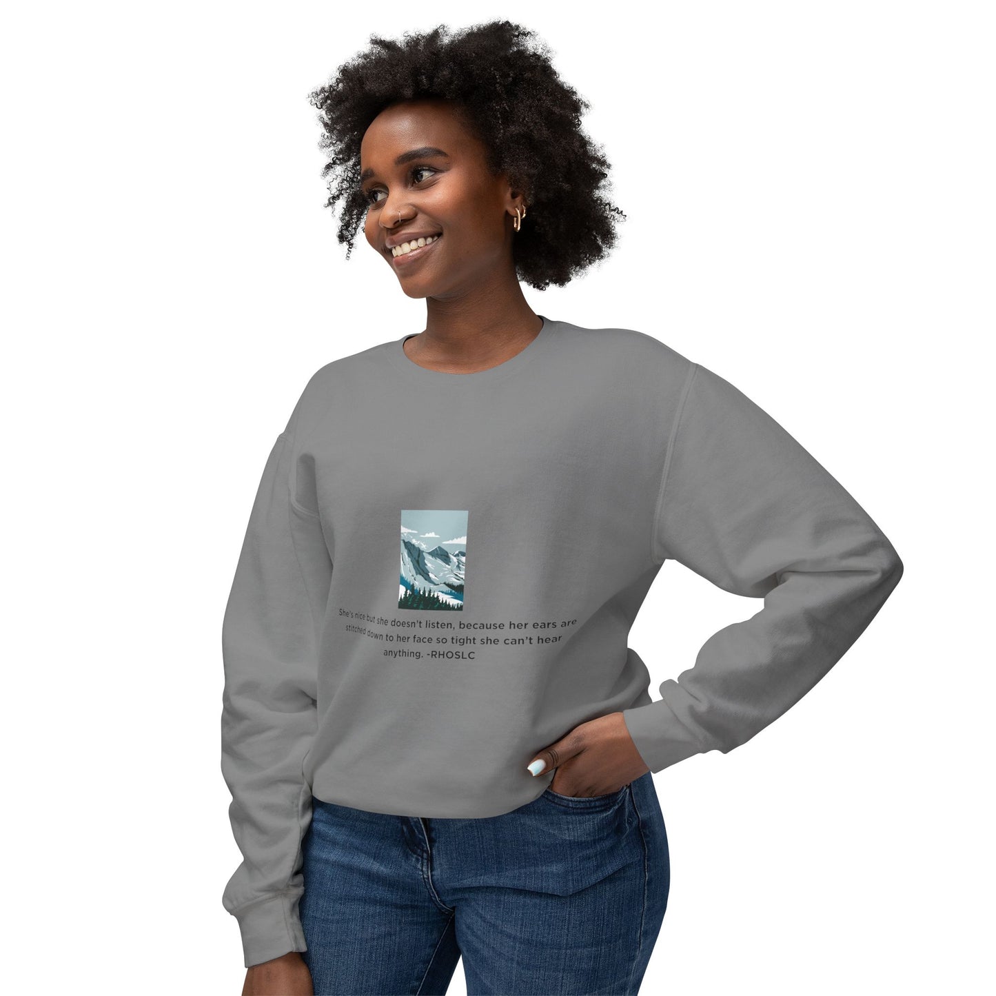 Salt Lake City Lightweight Crewneck Sweatshirt - Real Housewives Design