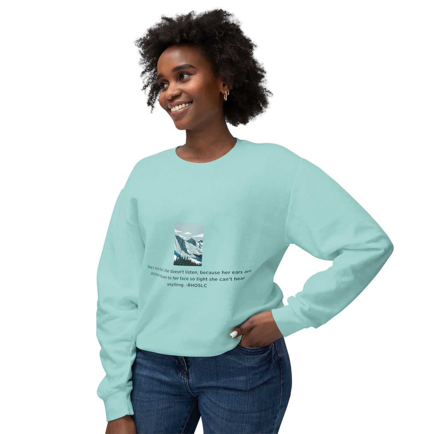 Salt Lake City Lightweight Crewneck Sweatshirt - Real Housewives Design