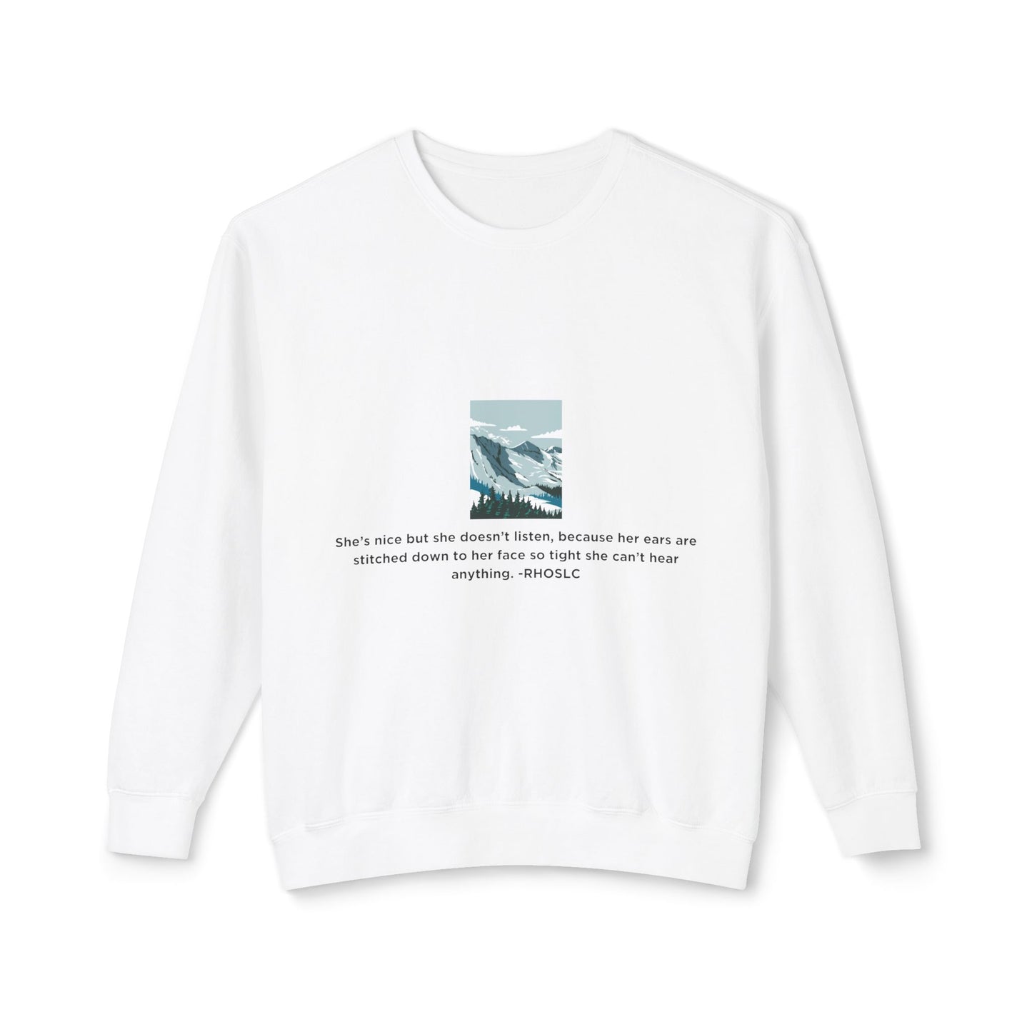 Salt Lake City Lightweight Crewneck Sweatshirt - Real Housewives Design