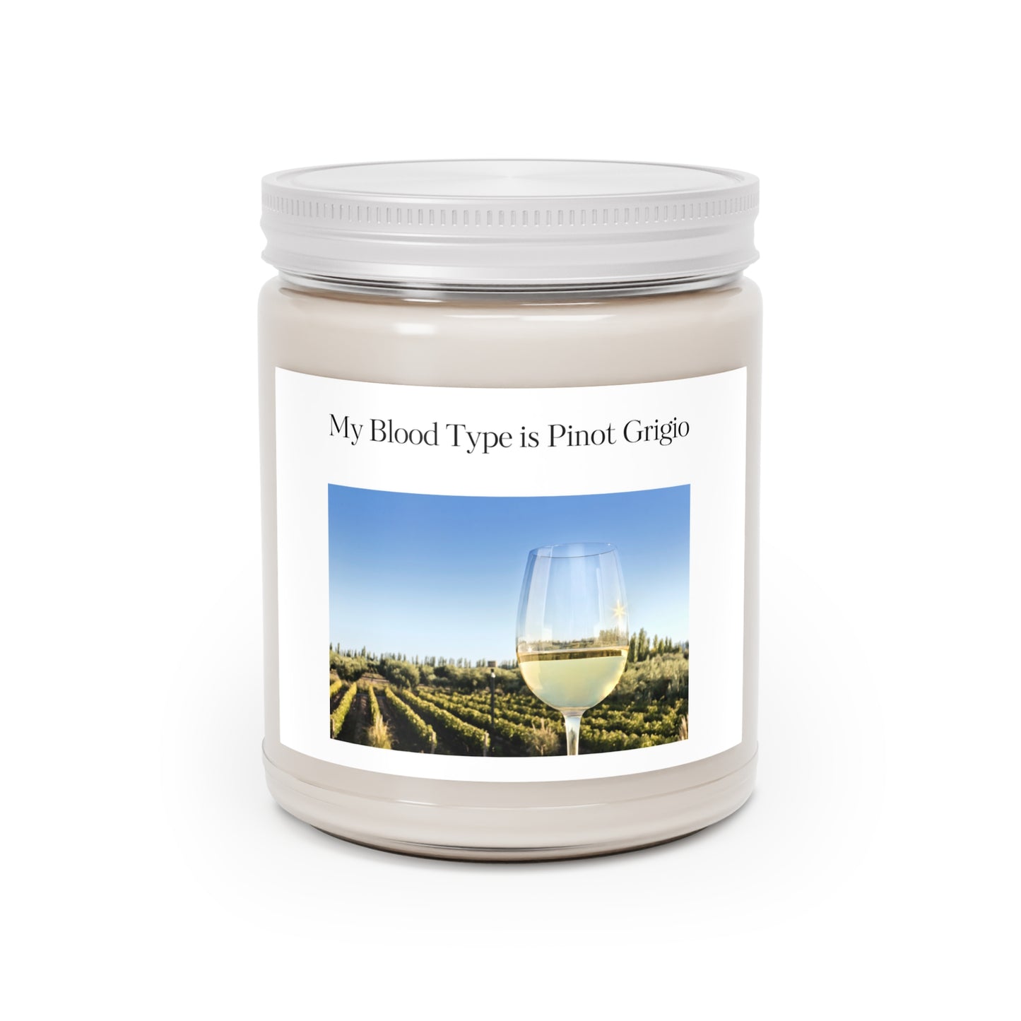 My Blood Type is Pinot Grigio Scented Candles, 9oz