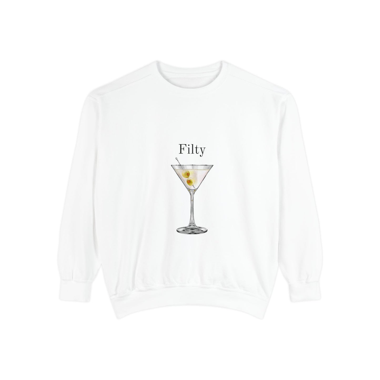 Dirty Martini Creneck Garment-Dyed Sweatshirt