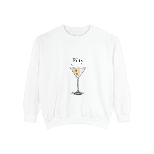 Dirty Martini Creneck Garment-Dyed Sweatshirt