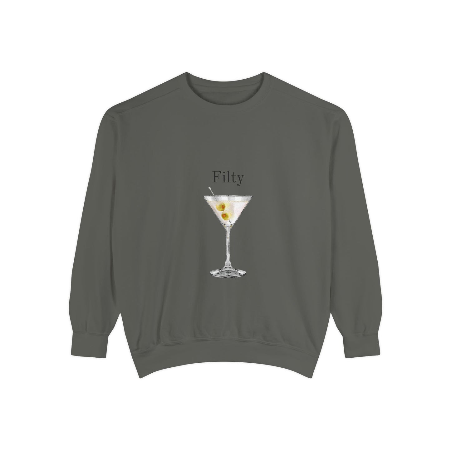 Dirty Martini Creneck Garment-Dyed Sweatshirt