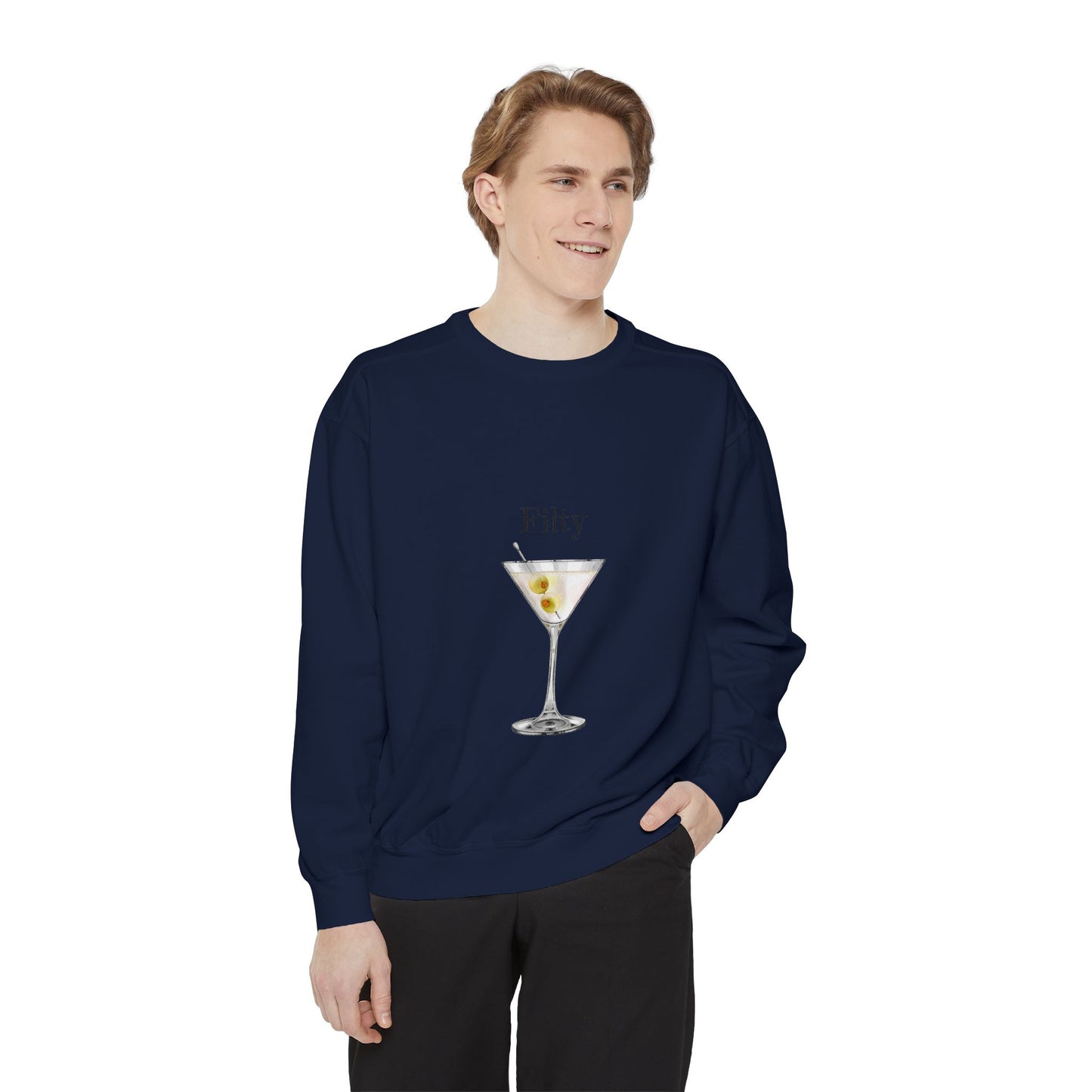 Dirty Martini Creneck Garment-Dyed Sweatshirt