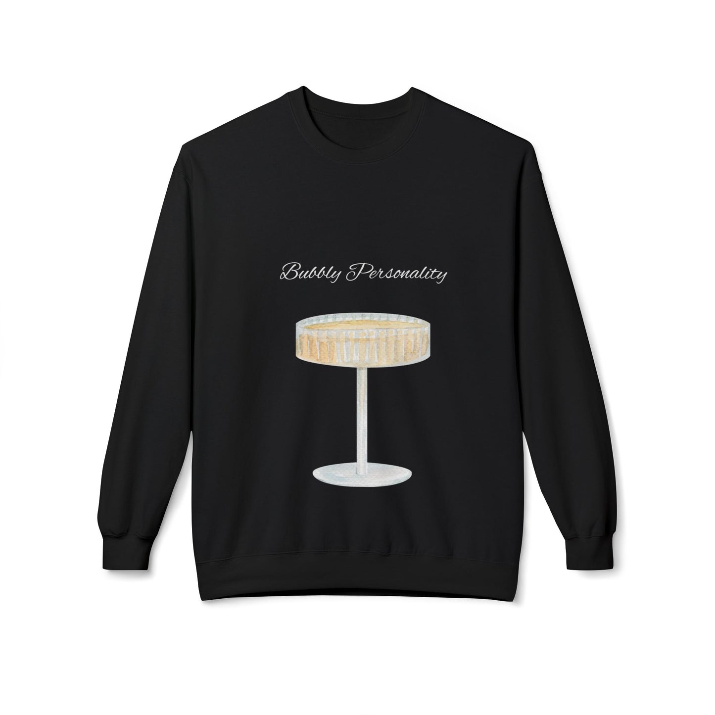 Bubbly Personality Fleece Crewneck